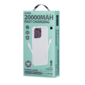 Power bank prenosiva baterija REMAX Rellaen series RPP-658 2.4A 20000mAh bela - Slika 4