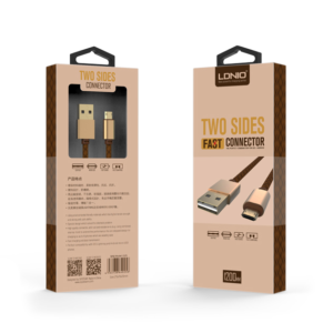 Alternative view of Data kabl LDNIO LS25 micro USB zlatni 1m
