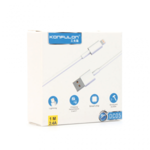 Data kabl KONFULON DC05 za iphone lightning beli 1m - Slika 4