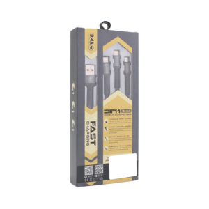 Alternative view of Data kabl LDNIO LC93 za iPhone lightning/Micro USB/Type C sivi 1.2m