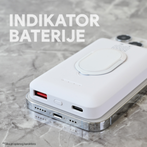 Power bank prenosiva baterija Magsafe Oxpower PD W51 5000mAh bela - Slika 4