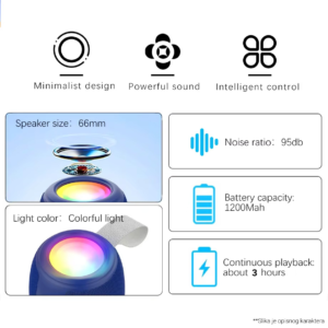 Bluetooth zvucnik LC-03 5W crni - Slika 4