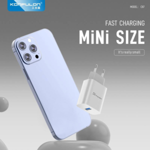 Alternative view of Kucni punjac KONFULON C87Q, 3A, 25W, sa Type C kablom beli