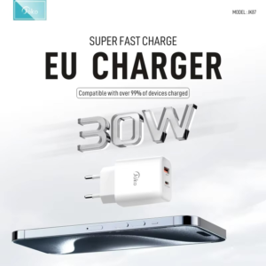 Alternative view of Kucni punjac KONFULON JK87, QC 20W, PD 30W, sa iPhone lightning kablom beli