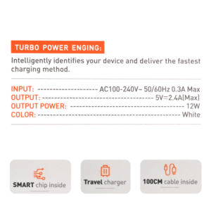Alternative view of Kucni punjac LDNIO A2221 2xUSB, 12W sa micro USB kablom beli