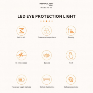 LED Lampa Konfulon TD-02 bela - Slika 3