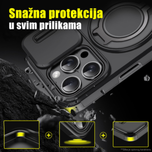 Alternative view of Torbica CamShield Ring stand za iPhone 16 6.1 naradzasta