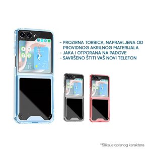 Torbica Clear TPU za Samsung F731B Galaxy Z Flip 5 5G plava - Slika 3