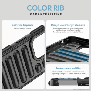 Alternative view of Torbica Color Rib za iPhone 14 Pro 6.1 narandzasta