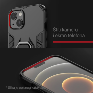 Torbica Cube Ring za iPhone 14 Plus 6.7 crna - Slika 3