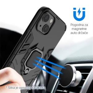 Torbica Cube Ring za Realme C33 crna - Slika 4