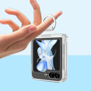 Torbica Elegant Fold Ring za Samsung F731B Galaxy Z Flip 5 5G transparent - Slika 3