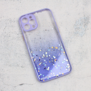 Torbica Frame Glitter za iPhone 12 Pro 6.1 ljubicasta