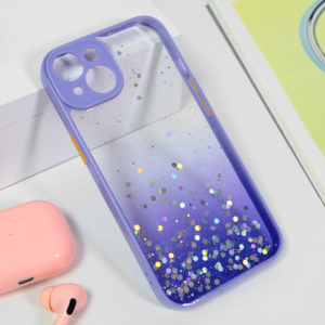 Alternative view of Torbica Frame Glitter za iPhone 14 6.1 ljubicasta