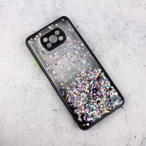 Torbica Frame Glitter za Xiaomi Poco X3/X3 NFC crna