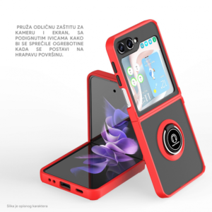 Torbica Frosted Shockproof za Samsung F741B Galaxy Z Flip 6 5G zuta - Slika 3