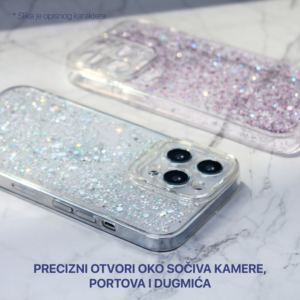 Torbica Glitter za iPhone 15 Pro 6.1 plava - Slika 3