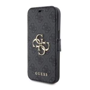 Torbica Guess Bk Pu leather 4G Metal Logo za iPhone 15 6.1 siva (GUBKP15S4GMGGR) - Slika 3