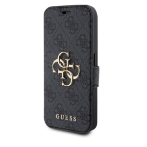 Torbica Guess Bk Pu leather 4G Metal Logo za iPhone 15 Pro 6.1 siva (GUBKP15L4GMGGR) - Slika 3