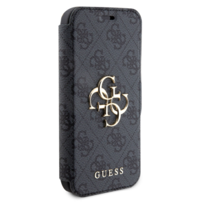 Torbica Guess Bk Pu leather 4G Metal Logo za iPhone 15 Pro 6.1 siva (GUBKP15L4GMGGR) - Slika 4