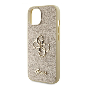 Torbica Guess Hc Fixed Glitter 4G Big Metal Logo za iPhone 15 6.1 zlatna (GUHCP15SHG4SGD) - Slika 3