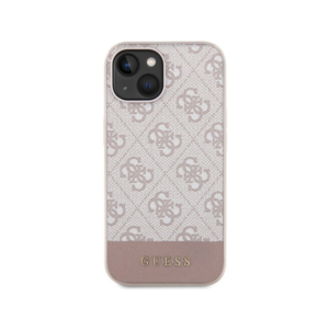 Torbica Guess Hc PC/TPU 4G Bottom Stripe za iPhone 15 6.1 roze (GUHCP15SG4GLPI) - Slika 3