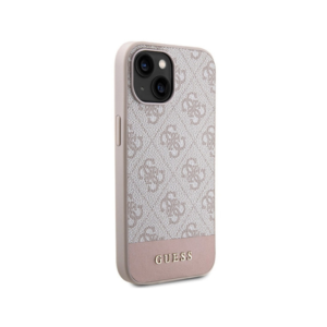 Torbica Guess Hc PC/TPU 4G Bottom Stripe za iPhone 15 6.1 roze (GUHCP15SG4GLPI) - Slika 4