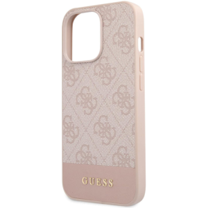 Torbica Guess Hc PC/TPU 4G Pu Bottom Stripe za iPhone 15 Pro 6.1 roze (GUHCP15LG4GLPI) - Slika 4
