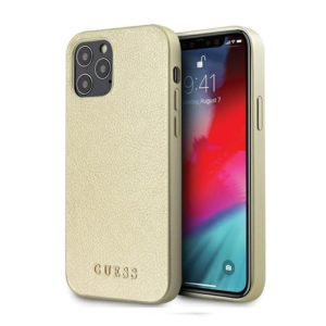 Torbica Guess Hc PC/TPU Iridescent za iPhone 12/12  Pro 6.1 zlatna (GUHCP12MIGLGO)