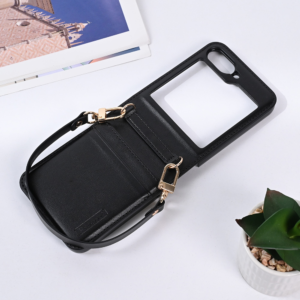 Torbica Hanman Canvas ORG za Samsung F741B Galaxy Z Flip 6 crna - Slika 3