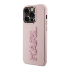 Torbica Karl Lagerfeld 3D Rubber Glitter Logo za iPhone 15 Pro Max 6.7 roze (KLHCP15X3DMBKCP) - Slika 2