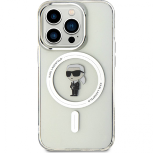 Torbica Karl Lagerfeld Hc Magsafe IML Ikonik za iPhone 15 Pro 6.1 transparent (KLHMP15LHFCKNOT) - Slika 2