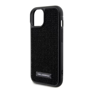 Torbica Karl Lagerfeld Hc Rhinestone Metal Plate Logo za iPhone 15 Pro Max 6.7 crna (KLHCP15XHDSPLK) - Slika 4