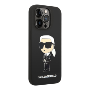 Torbica Karl Lagerfeld Hc Silicone NFT Ikonik za iPhone 15 Pro 6.1 crna (KLHCP15LSNIKBCK) - Slika 2