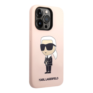Torbica Karl Lagerfeld Hc Silicone NFT Ikonik za iPhone 15 Pro 6.1 roze (KLHCP15LSNIKBCP) - Slika 2