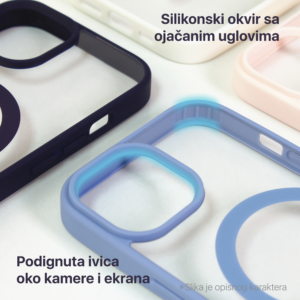 Torbica Magsafe Frame Color za iPhone 15 6.1 plava - Slika 3