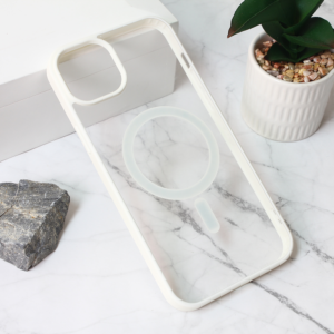 Torbica Magsafe Frame Color za iPhone 15 Plus 6.7 bela