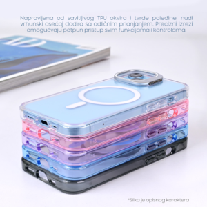 Torbica Magsafe transparent za iPhone 14 6.1 plava - Slika 3