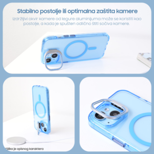 Torbica Magsafe transparent za iPhone 16 6.1 pink - Slika 3