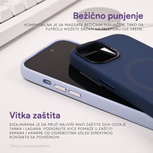 Torbica Magsafe Pure Plus za iPhone 14 Pro 6.1 tamno ljubicasta - Slika 4