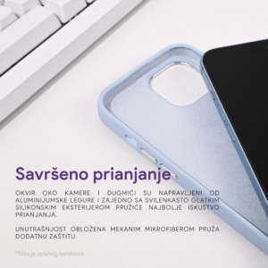Torbica Magsafe Pure Plus za iPhone 15 Pro 6.1 tamno ljubicasta - Slika 3