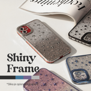 Torbica Shiny Frame za iPhone 15 6.1 ljubicasta - Slika 2