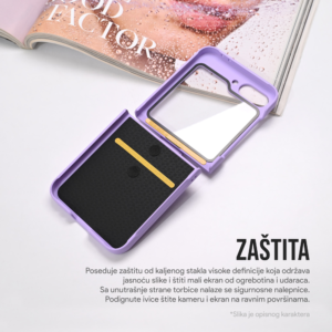 Torbica Slim PC Protective za Samsung F741B Galaxy Z Flip 6 5G roze - Slika 4
