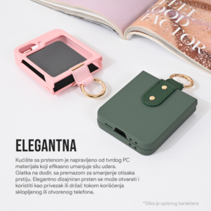 Torbica Slim PC Protective za Samsung F741B Galaxy Z Flip 6 5G tamno zelena - Slika 3