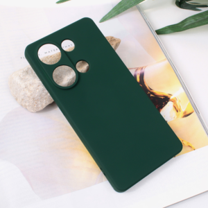 Torbica Teracell Soft Velvet za Xiaomi Redmi Note 13 Pro 4G (EU) tamno zelena