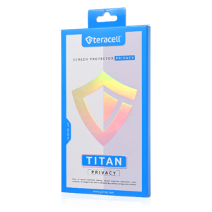 Zastitno staklo Tempered Glass Privacy Teracell Titan 2.5D za iPhone 14 Pro 6.1 crni