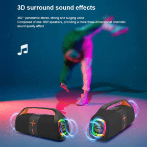 Bluetooth zvucnik Kisonli K12 crni - Slika 3