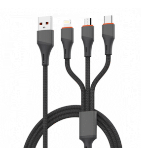 Data kabl LDNIO LC96 u 4.2A 3 u 1 sivi 1.2m