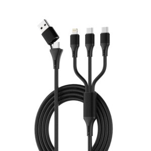 Data kabl LDNIO LC97 uc 100W 4 u 1 crni 1.2m