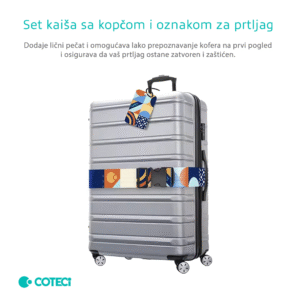 Alternative view of Sigurnosna traka za kofer roze